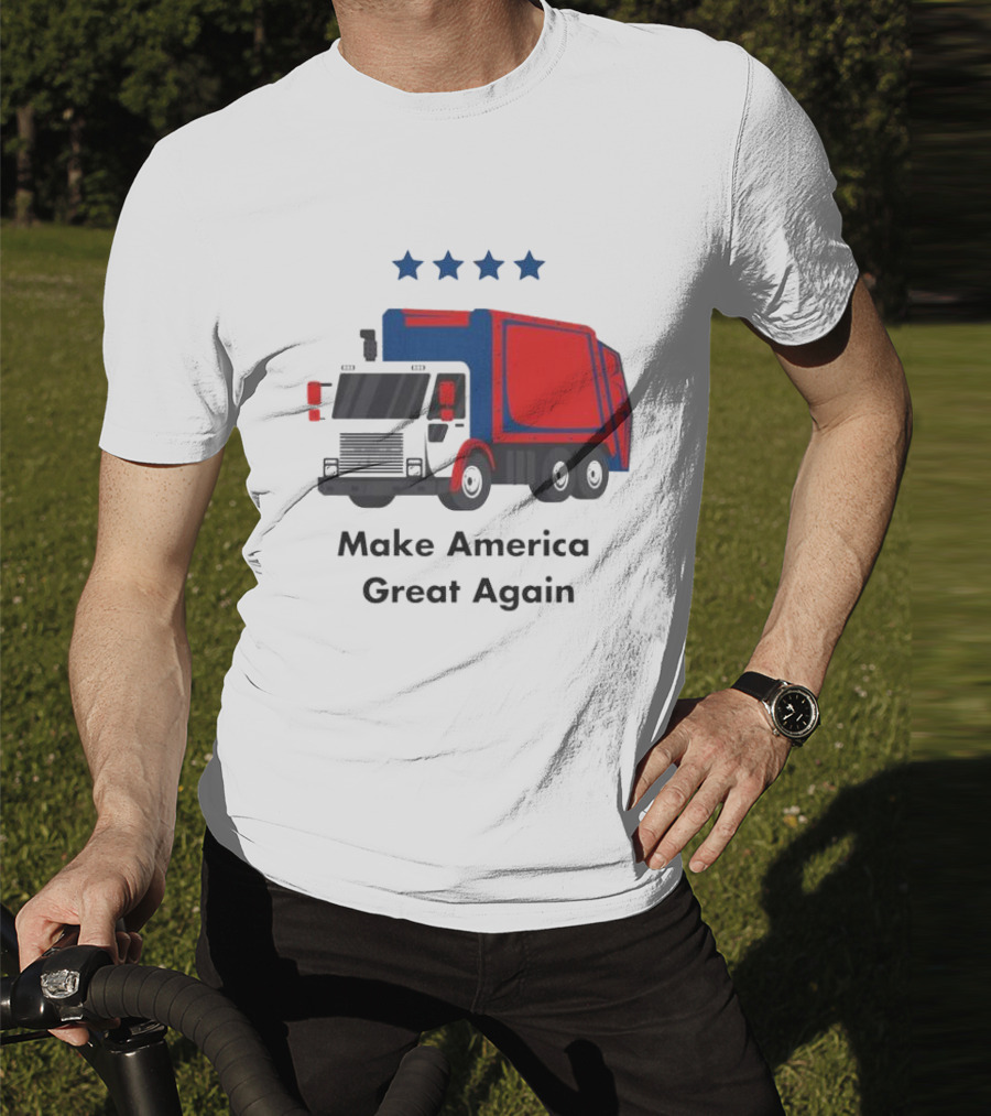 Make America Great Again Garbage Truck With Stars T-Shirt