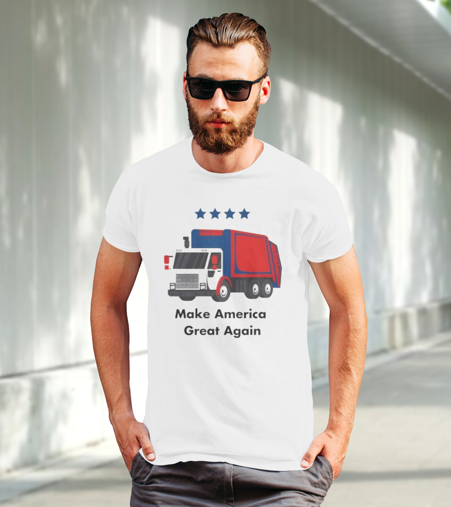 Make America Great Again Garbage Truck With Stars T-Shirt