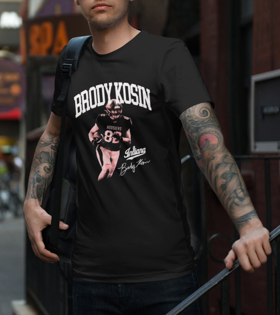 Brody Kosin Indiana Hoosiers 82 Player Indiana Brody Kosin Signature T-Shirt