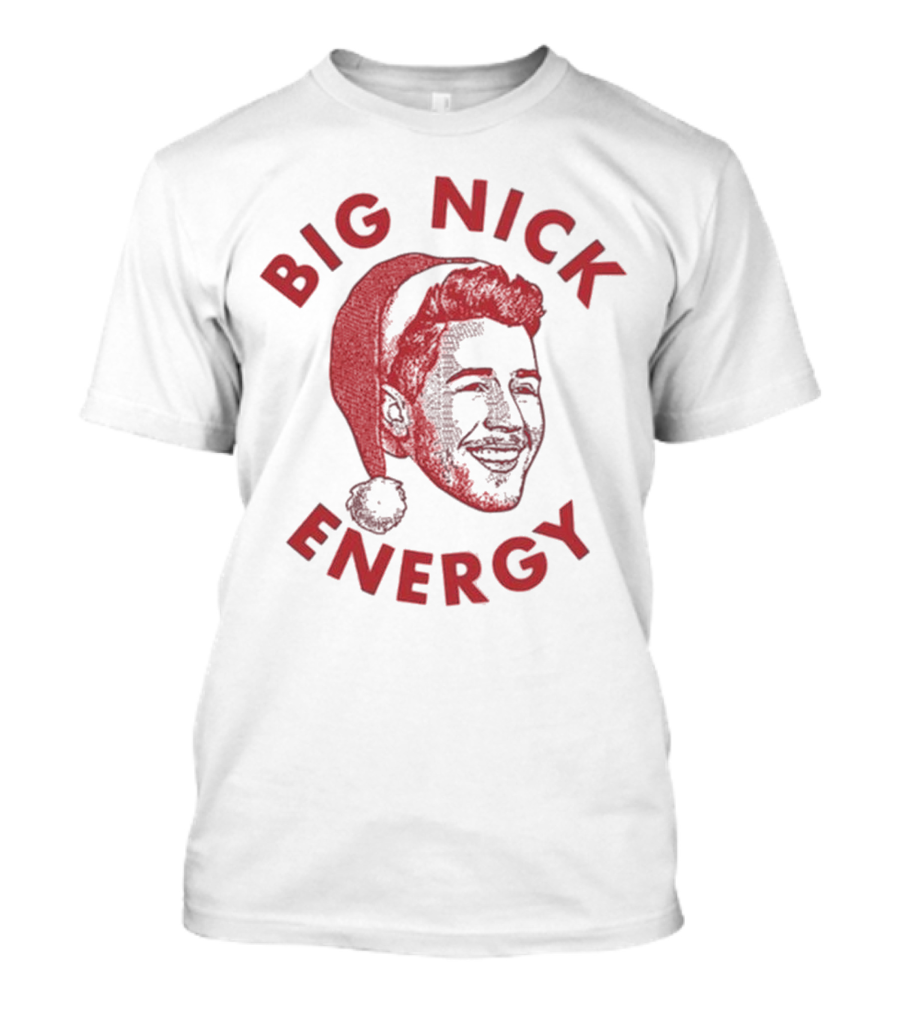 Big Nick Energy Jonas Brothers Christmas Santa Hat T-Shirt