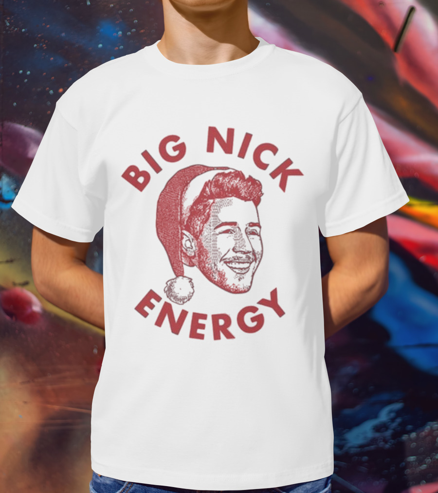 Big Nick Energy Jonas Brothers Christmas Santa Hat T-Shirt