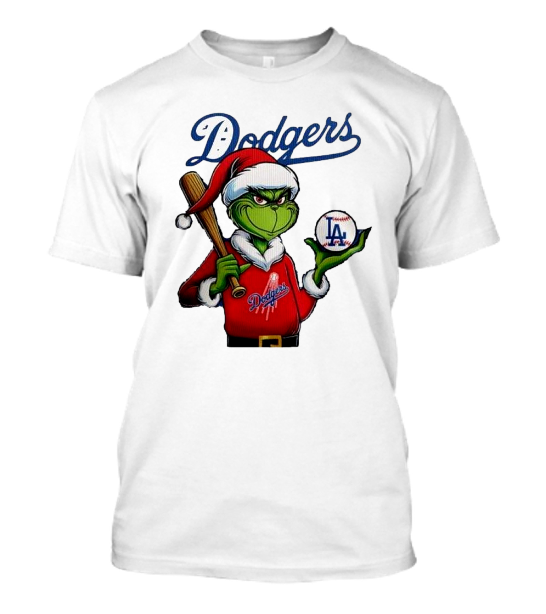 Dodgers MLB Los Angeles The Grinch Grinchmas Christmas T-Shirt