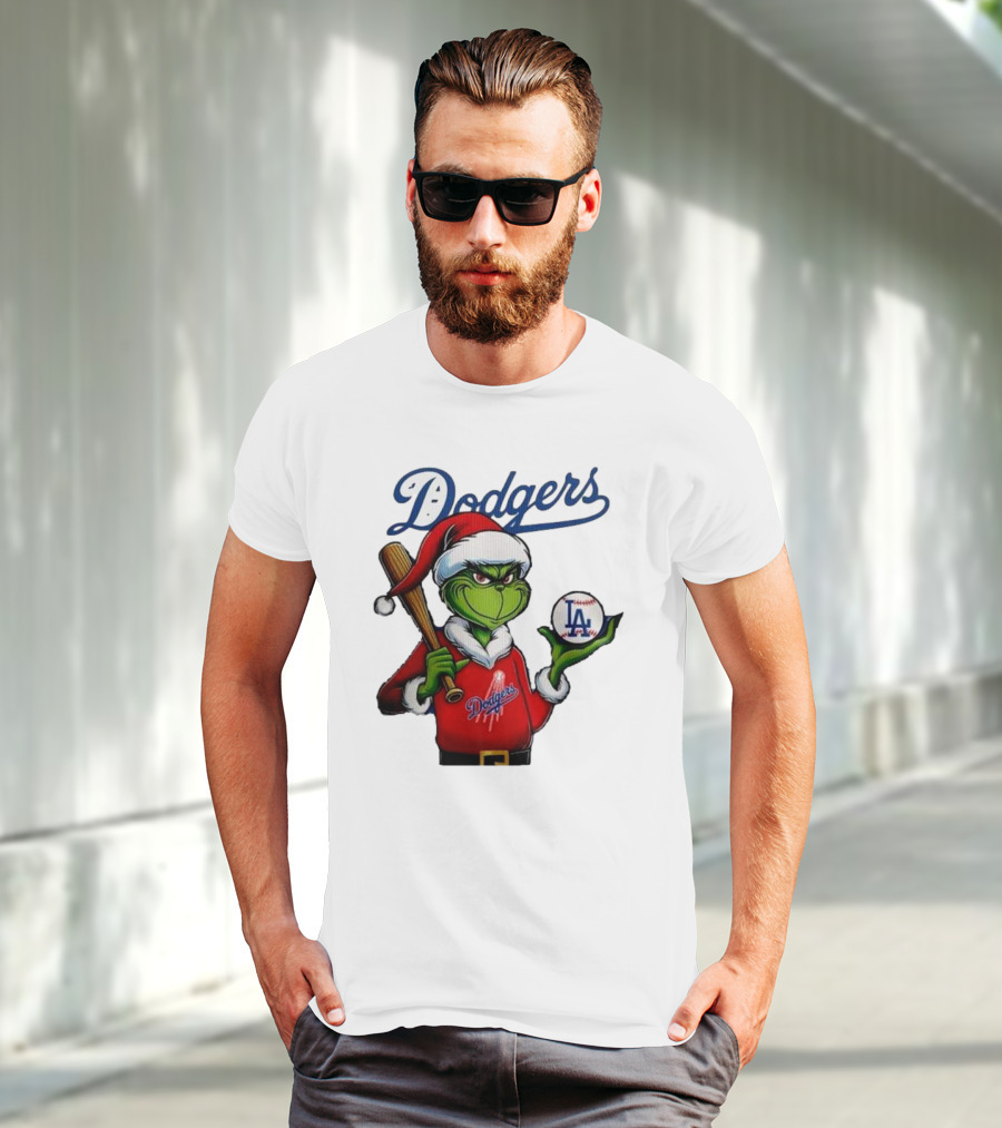 Dodgers MLB Los Angeles The Grinch Grinchmas Christmas T-Shirt