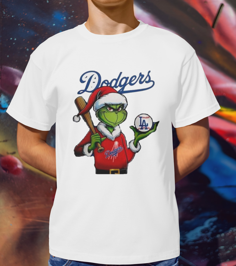 Dodgers MLB Los Angeles The Grinch Grinchmas Christmas T-Shirt