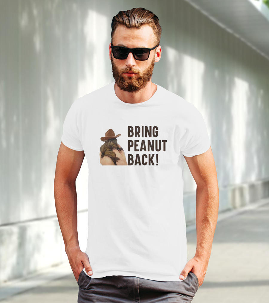Bring Peanut The Squirrel Back Cowboy Hat Image T-Shirt