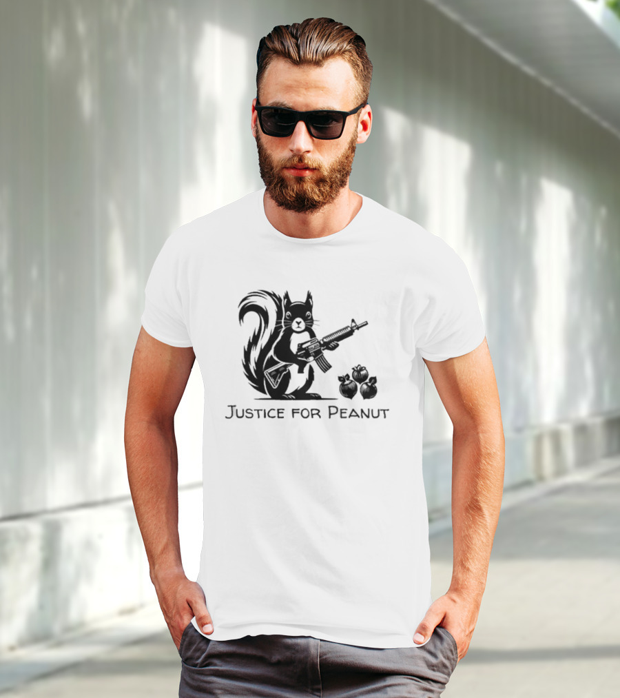 Justice For Peanut Squirrel With Gun T-Shirt