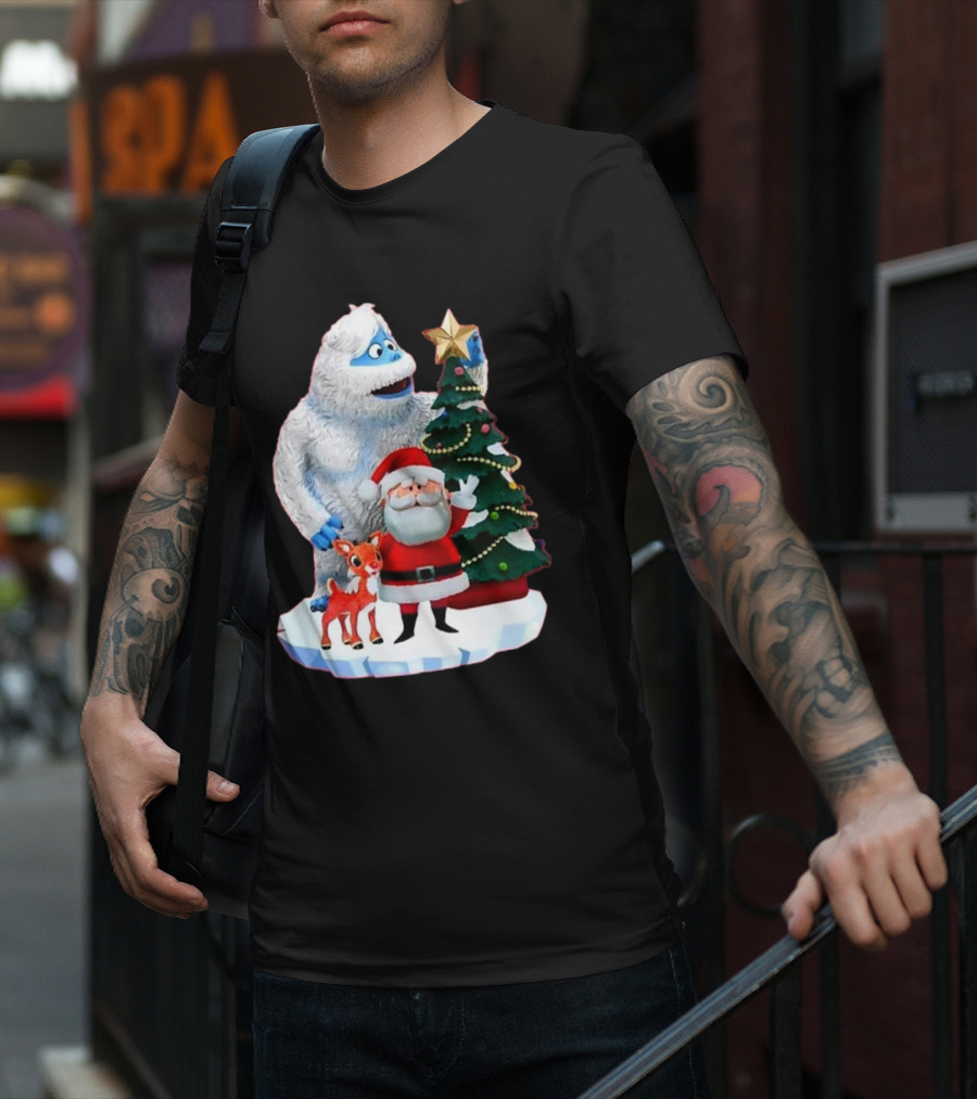 Bumble Rudolph Santa Christmas Tree Exclusive Rudolph The Red Nosed Reindeer T-Shirt