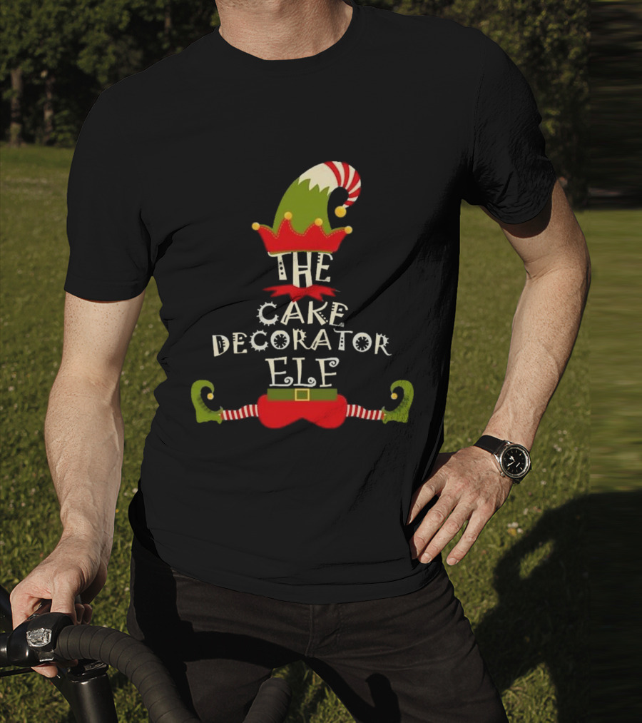 The Cake Decorator Elf Christmas Holiday T-Shirt