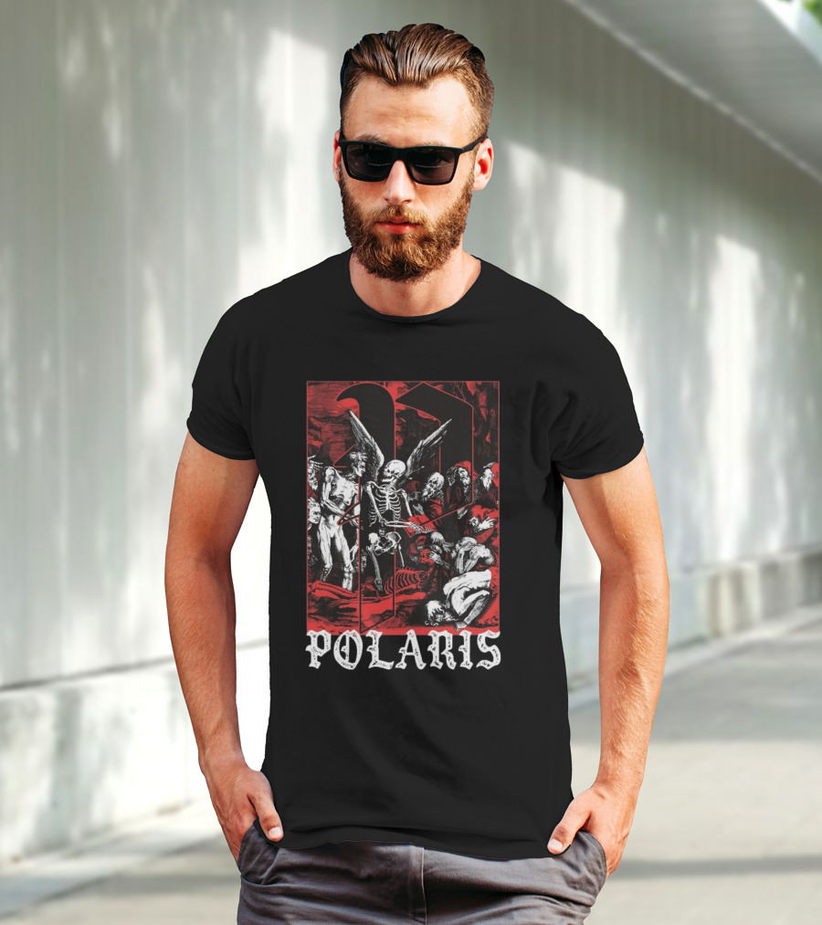Down Right Merch Polaris Skeleton Scene T-Shirt
