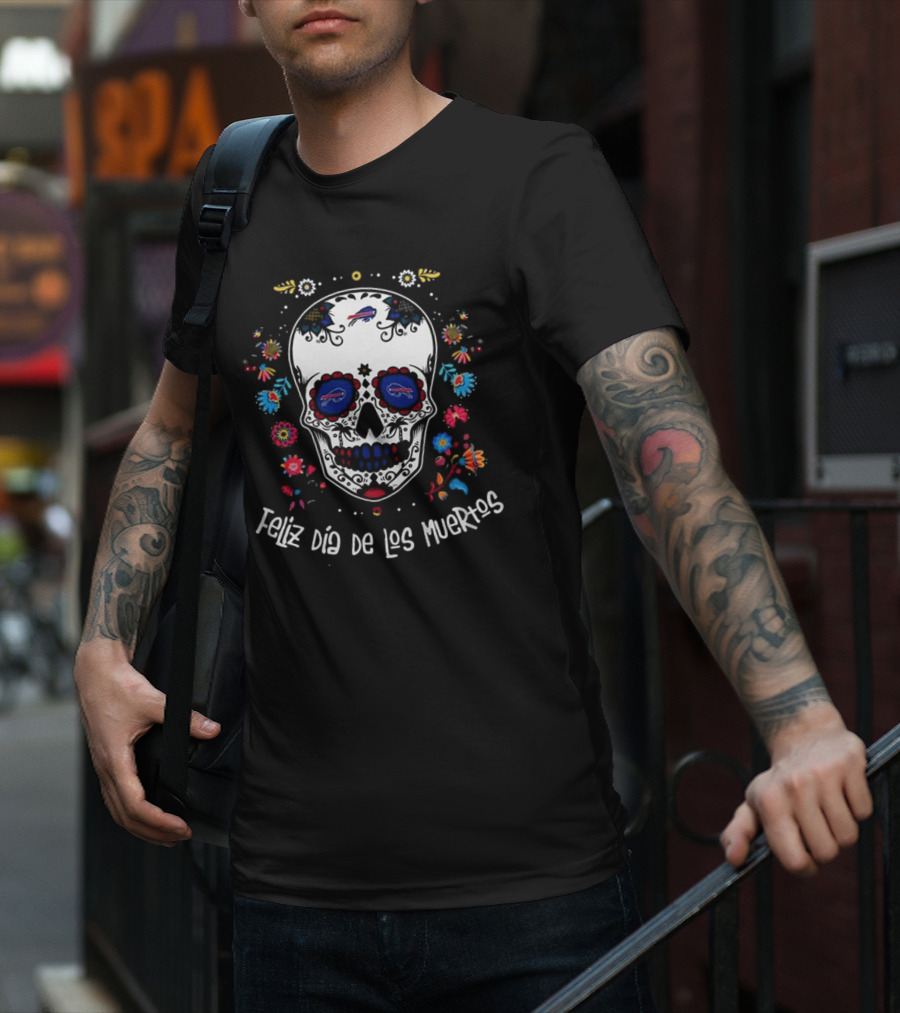 Buffalo Bills Feliz Dia De Los Muertos T-Shirt