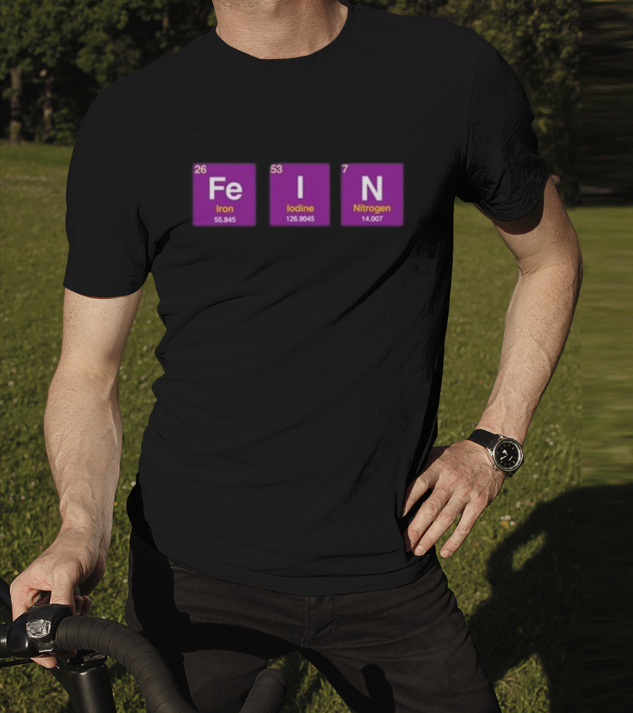 Ahh Tees Fe Iodine Nitrogen Elements Chemistry T-Shirt