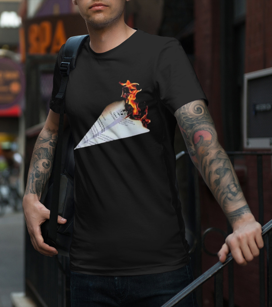 Lovejoy Band Burning Paper Plane Nuisance T-Shirt