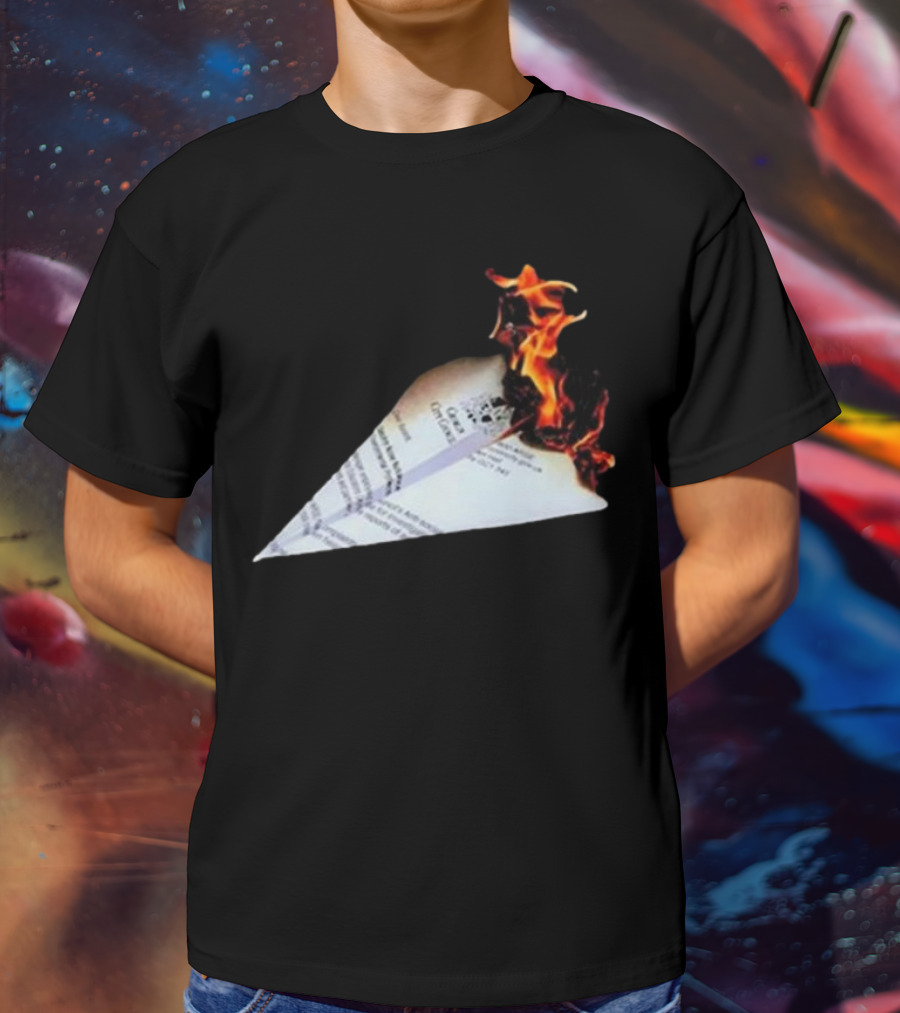 Lovejoy Band Burning Paper Plane Nuisance T-Shirt