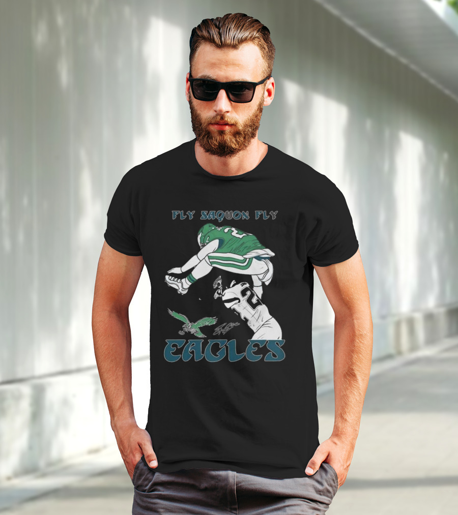 Fly Saquon Fly Eagles T-Shirt