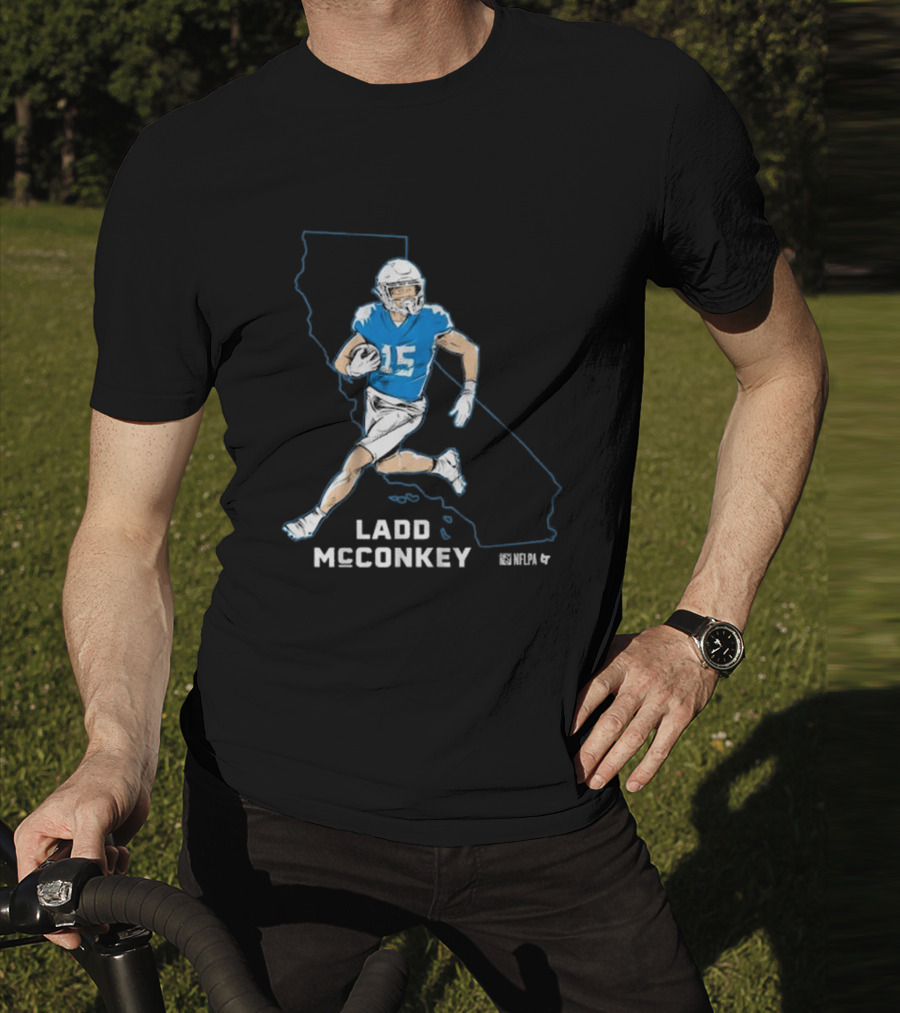 Ladd McConkey NFLPA California Football Star T-Shirt