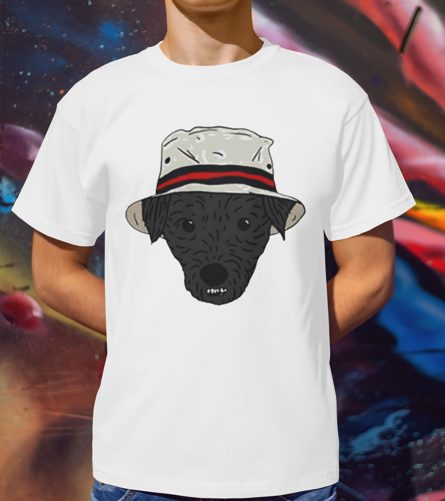 Mortimer And Whitehouse Gone Fishing Dog In Bucket Hat T-Shirt