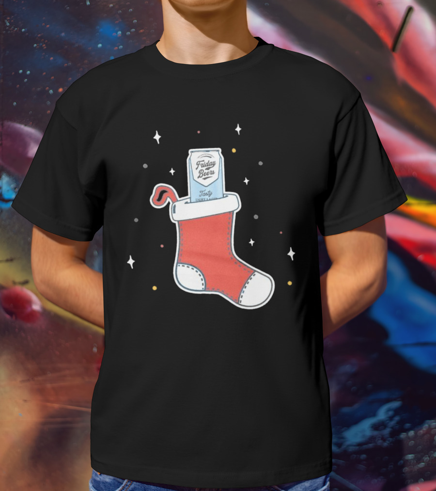 Friday Beers Christmas Stocking T-Shirt