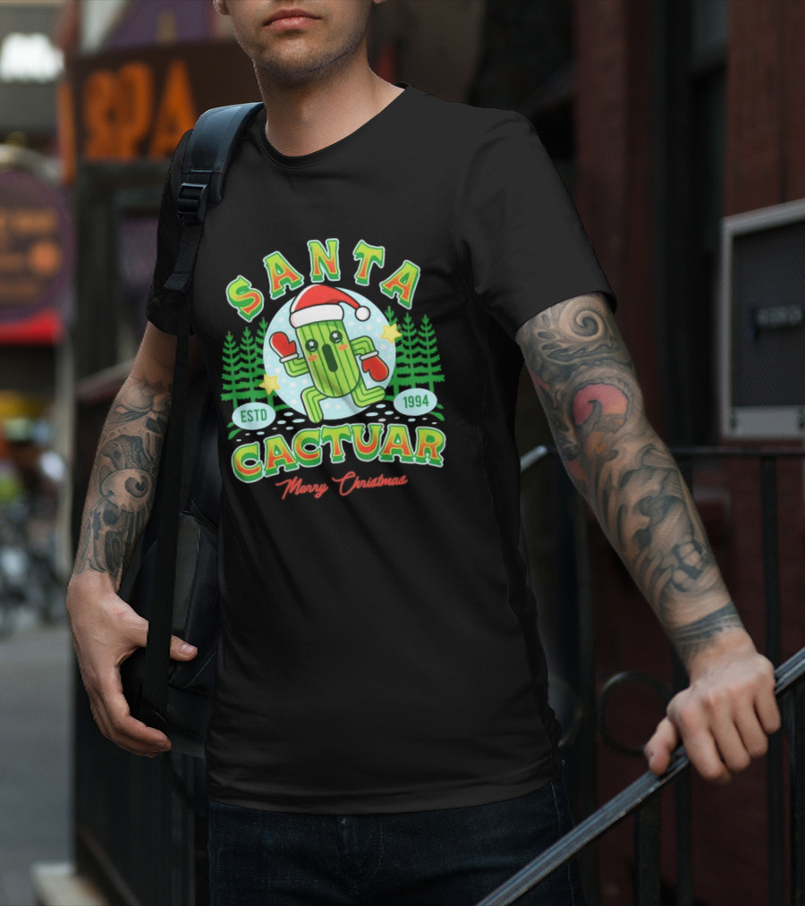 Santa Cactuar Merry Christmas ESTD 1994 T-Shirt