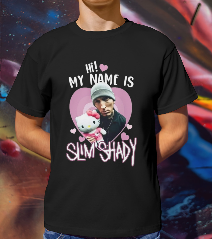 Hi My Name Is Slim Shady Eminem Hello Kitty T-Shirt