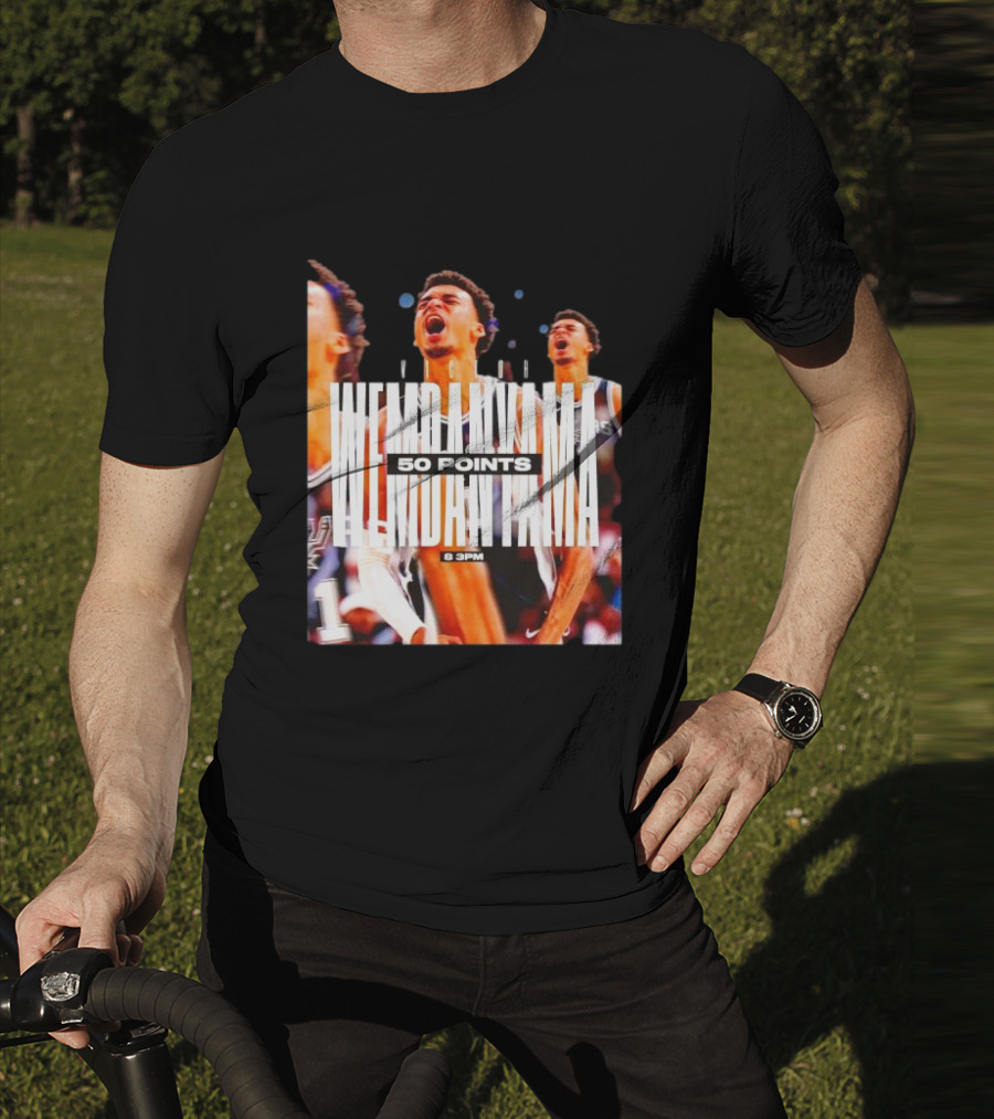 Victor Wembanyama Spurs 50 Points 8 PM T-Shirt