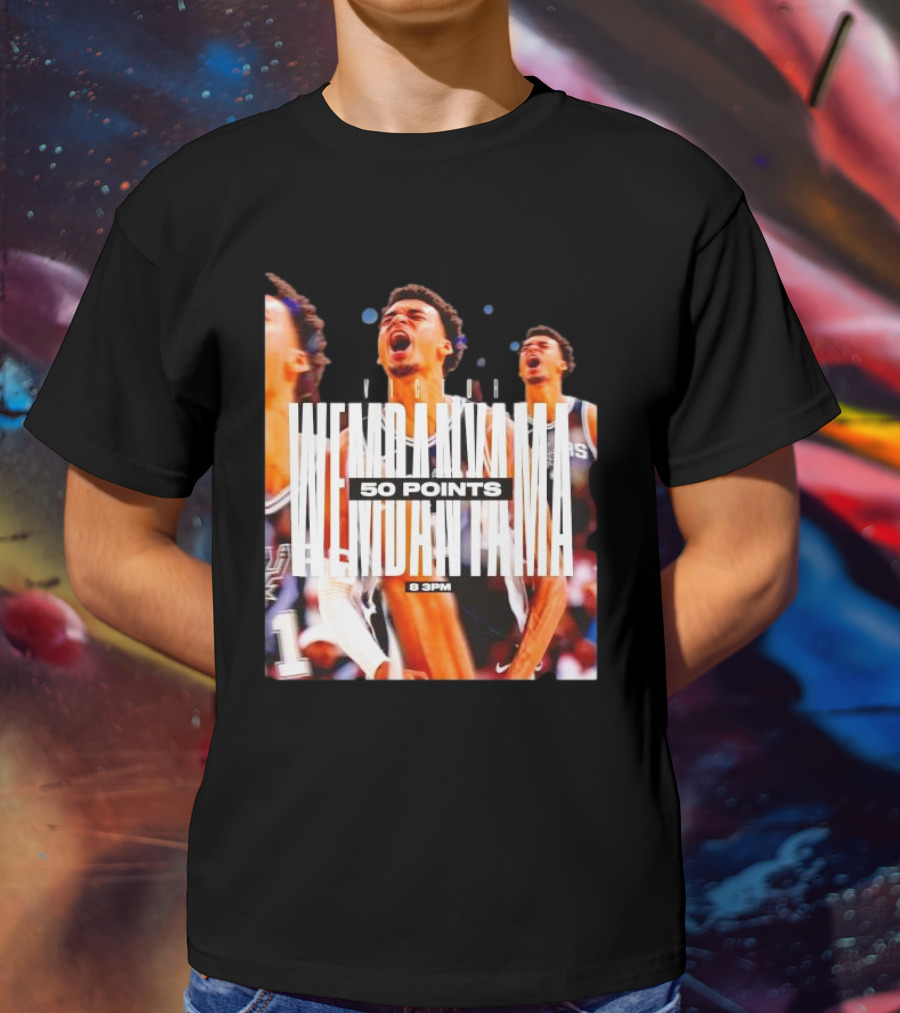 Victor Wembanyama Spurs 50 Points 8 PM T-Shirt