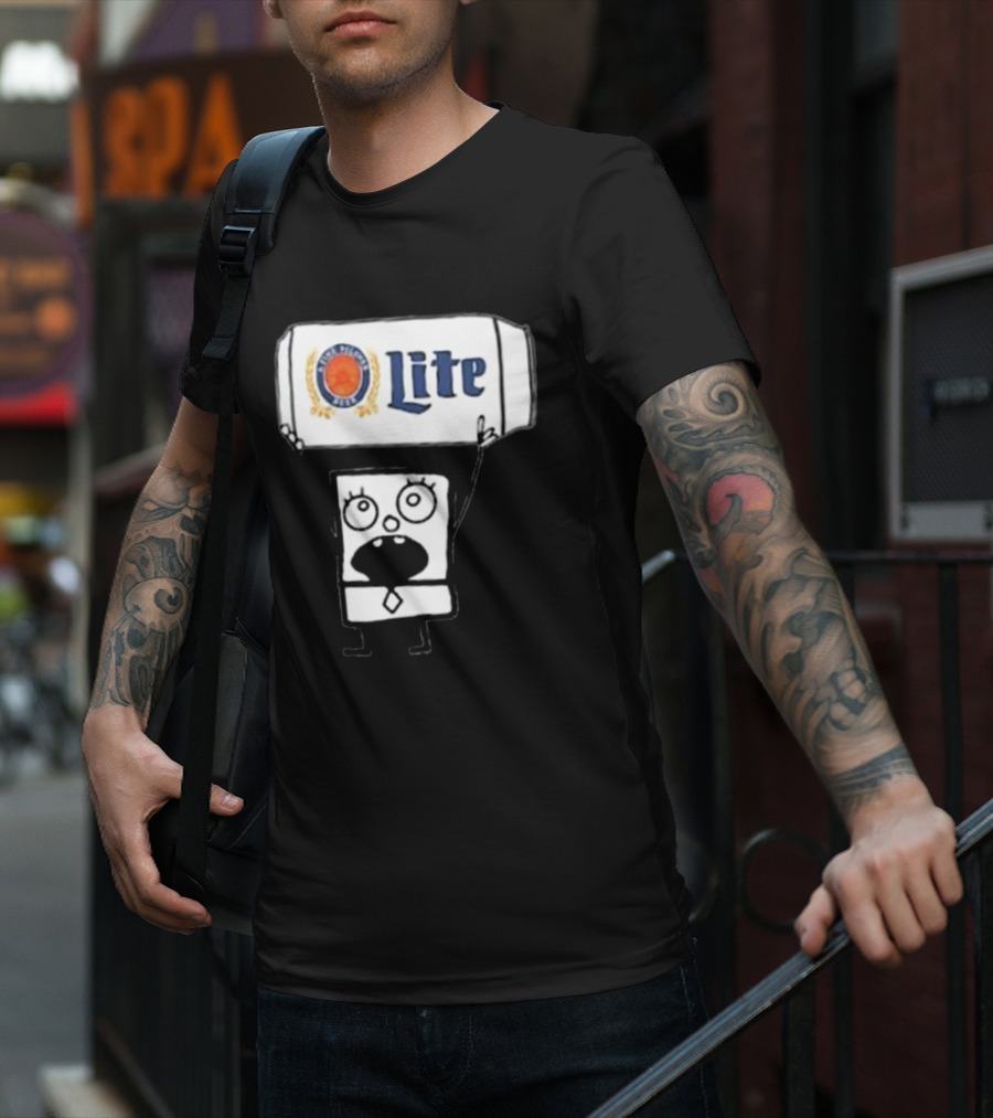 Doodlebob Miller Lite Beer T-Shirt