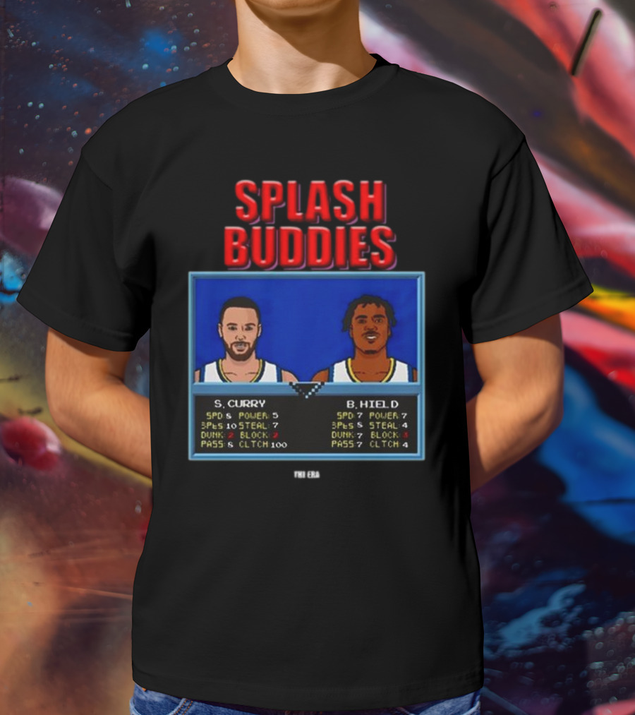 Dope Era Splash Buddies S. Curry B. Hield Retro Game T-Shirt