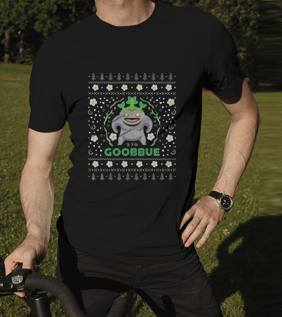 Goobbue Festive Holiday Sweater Pattern Christmas T-Shirt