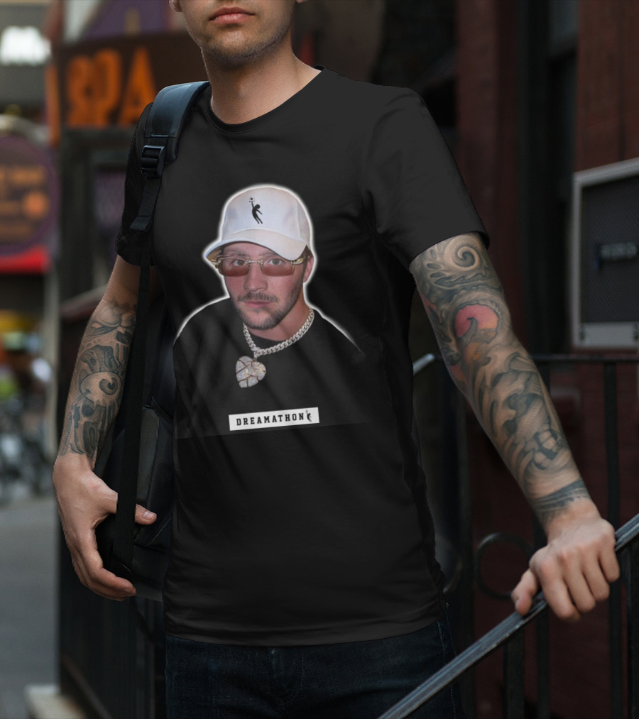 Josh Allen Dreamathon White Cap And Chain T-Shirt