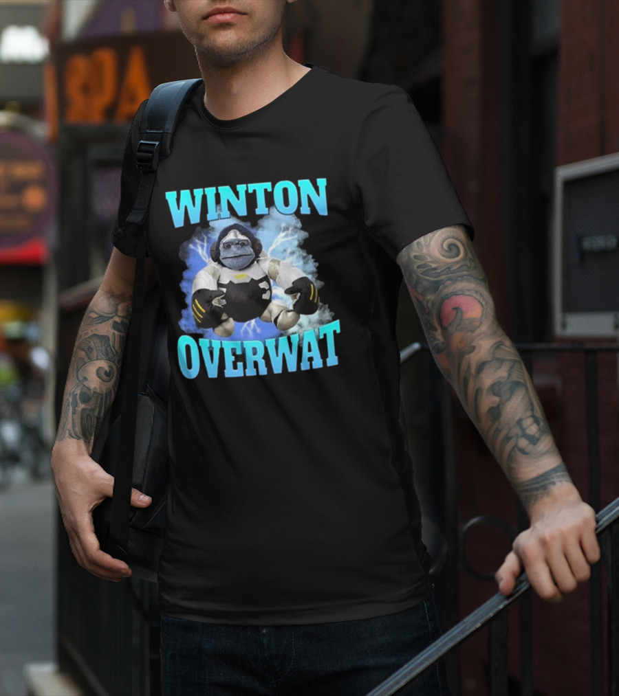 Winton Overwat Winston Overwatch Funny Meme T-Shirt
