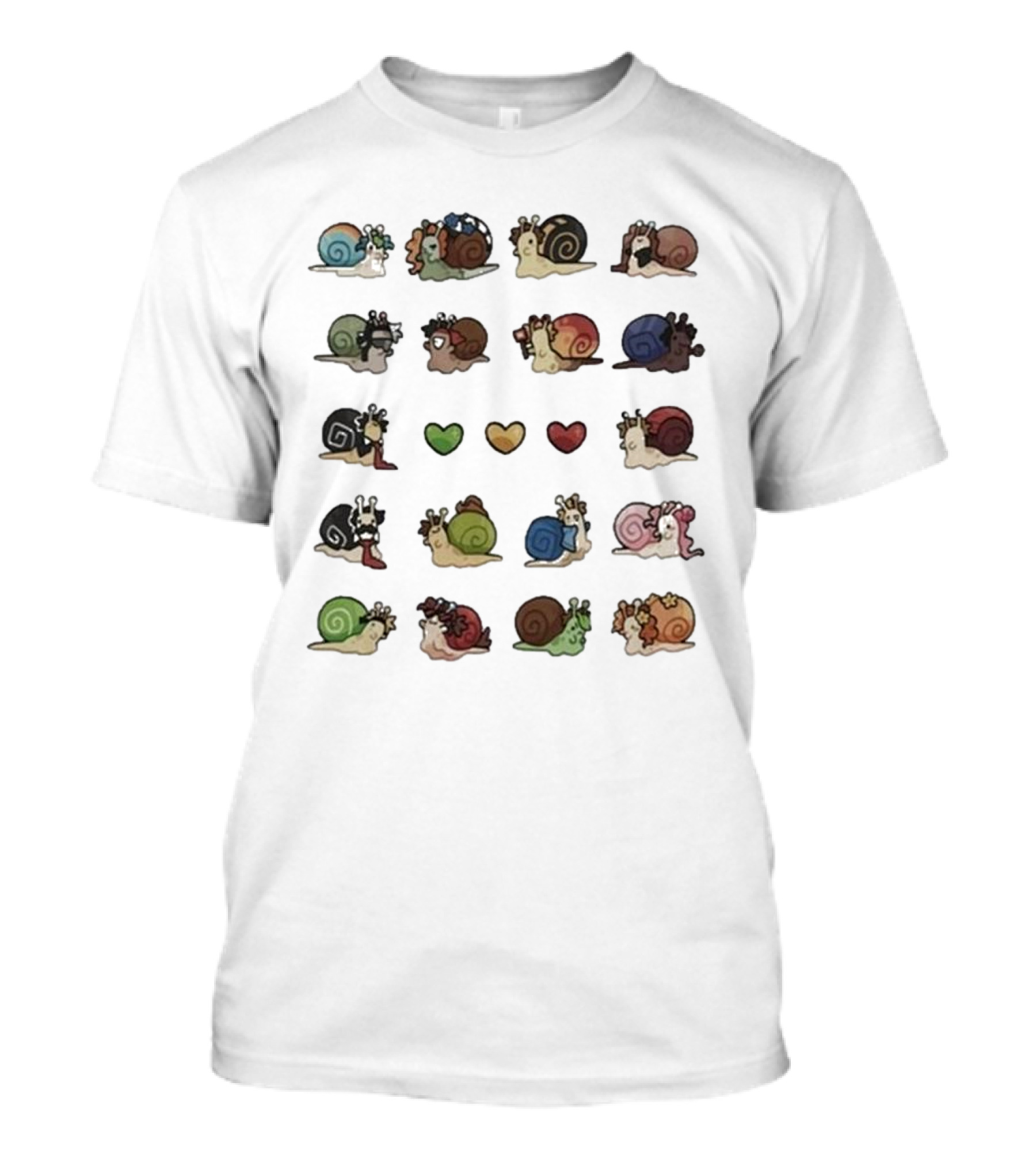 Grian Wilf Life Snails Colorful Character Collection T-Shirt