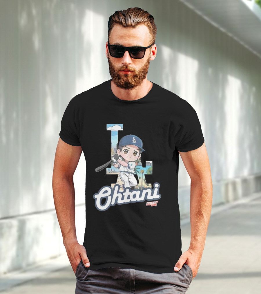 Chibi Shohei Ohtani LA Dodgers Ohtani Pnuppr T-Shirt
