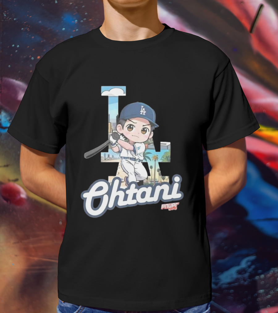 Chibi Shohei Ohtani LA Dodgers Ohtani Pnuppr T-Shirt