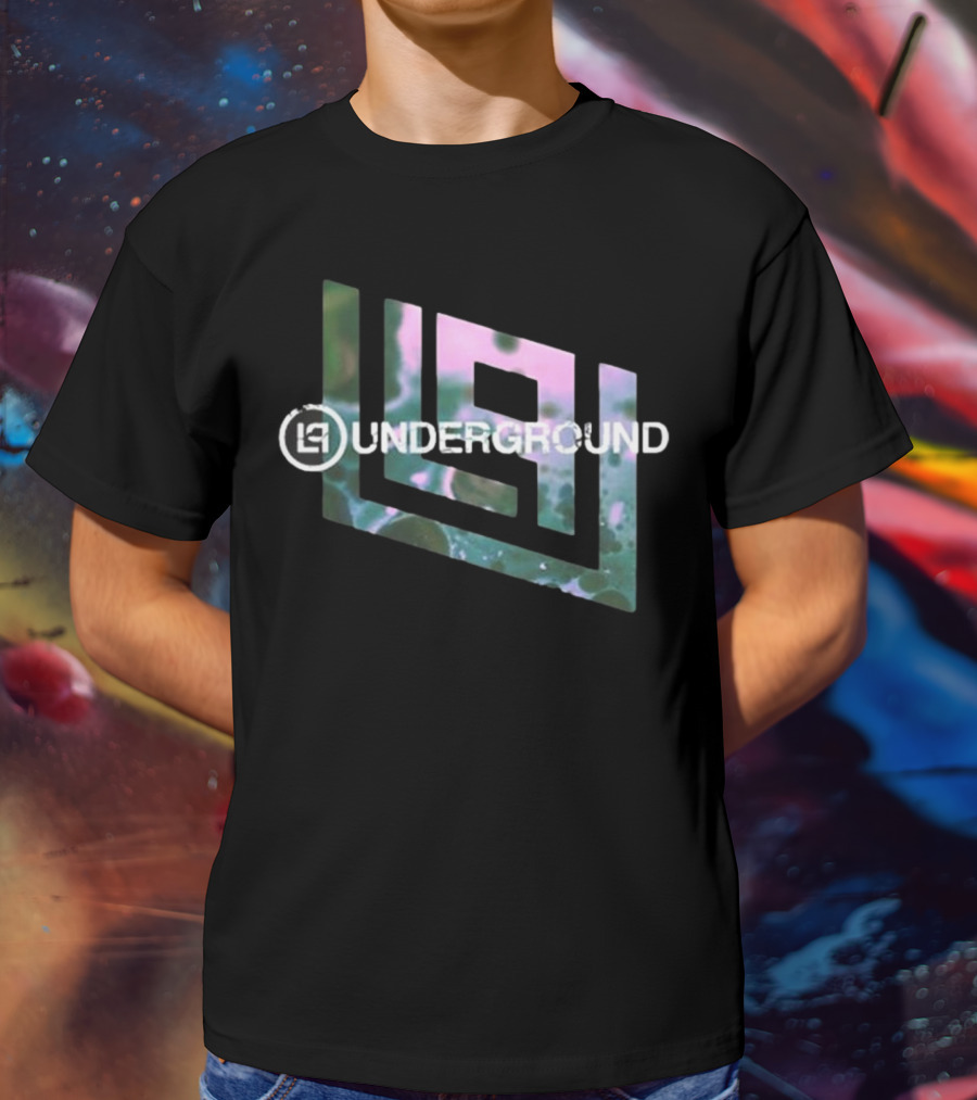 Linkin Park Underground LPU Photo Black Geometric T-Shirt