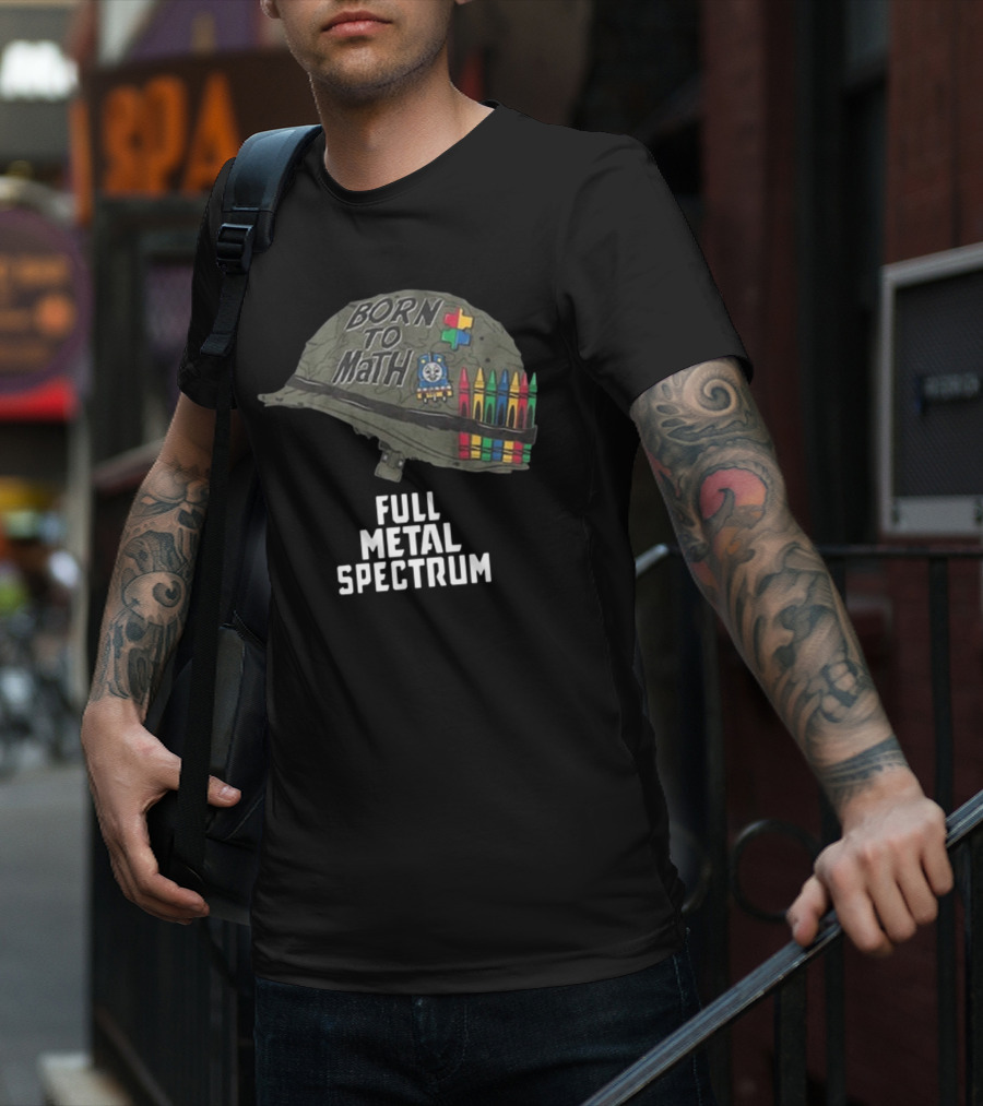 Born To Math Full Metal Spectrum Helmet Unsubscribe Podcast T-Shirt