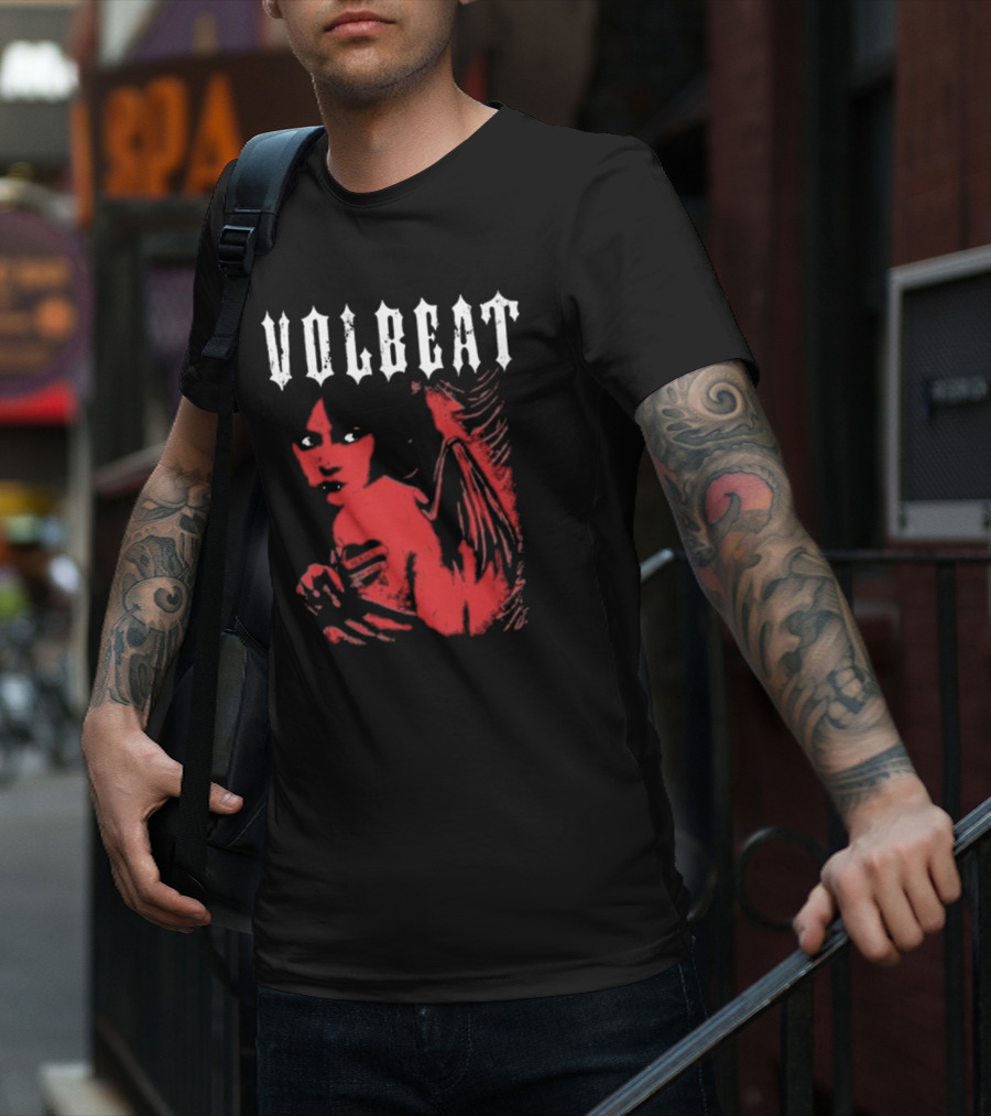 Volbeat Heaven Nor Hell Red Angel T-Shirt