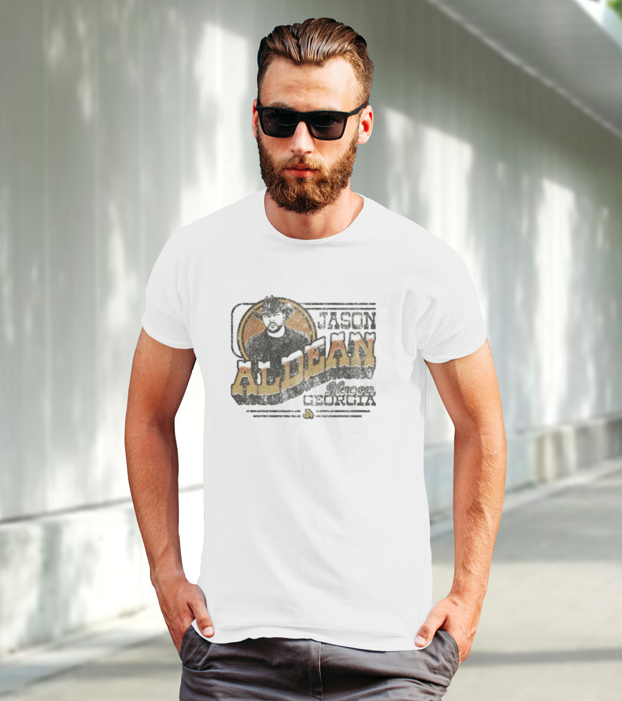 Jason Aldean Macon Georgia Tan T-Shirt