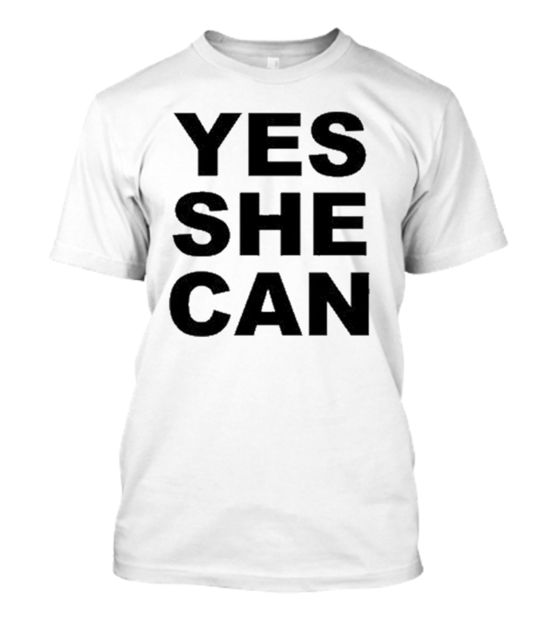 Yes She Can Empowerment Affirmation Oprah Winfrey Inspirational Message T-Shirt