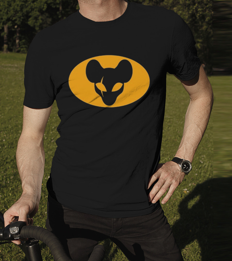 Mythical Sausage Ratman Bat-Inspired Emblem T-Shirt