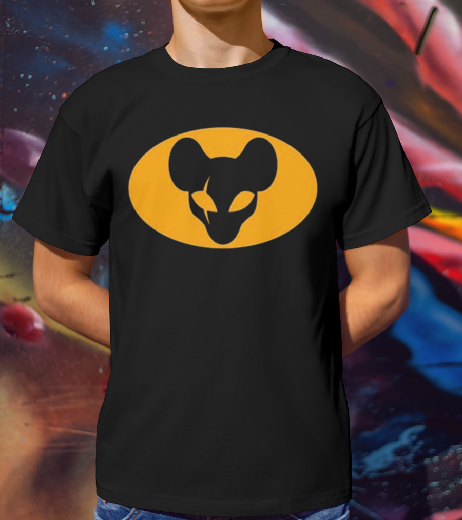 Mythical Sausage Ratman Bat-Inspired Emblem T-Shirt