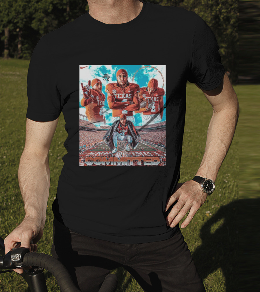 Texas Longhorns Graceson Littleton Committed Football T-Shirt