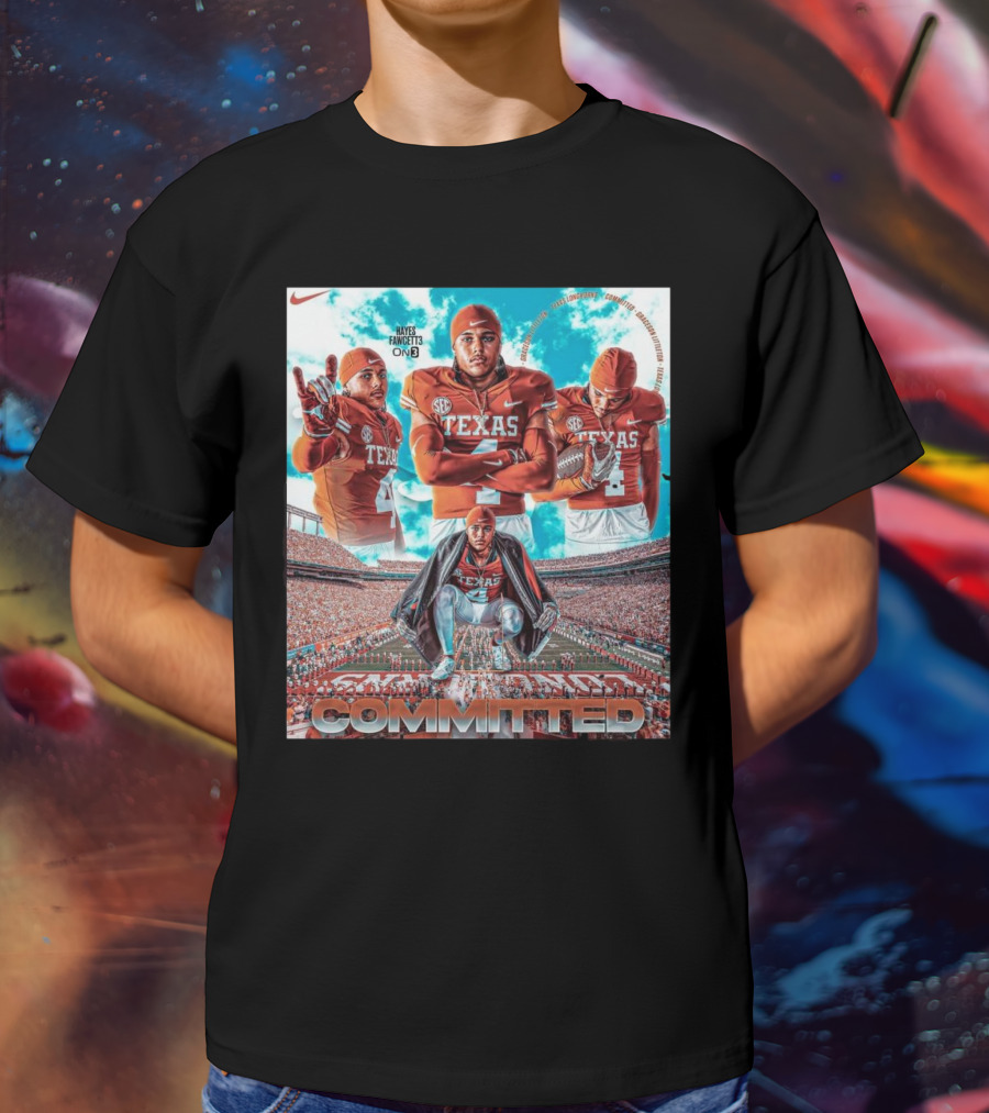 Texas Longhorns Graceson Littleton Committed Football T-Shirt