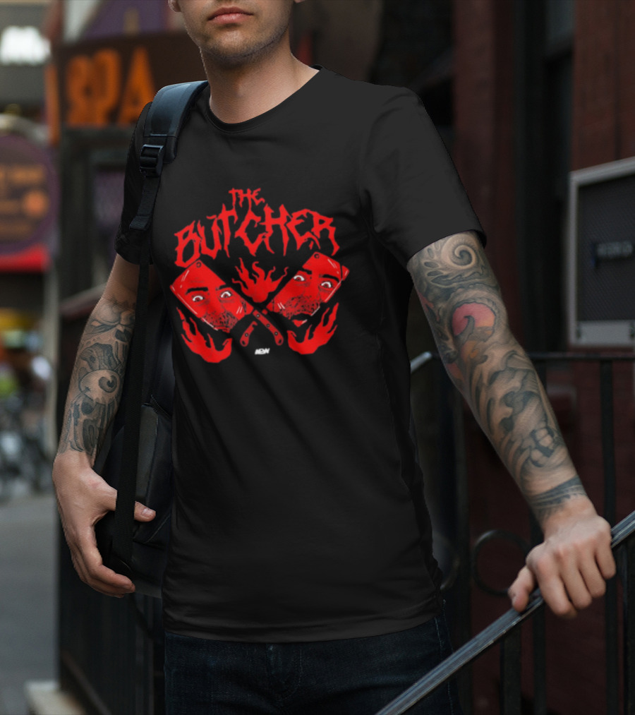 The Butcher Red Cleavers AEW Reflections T-Shirt