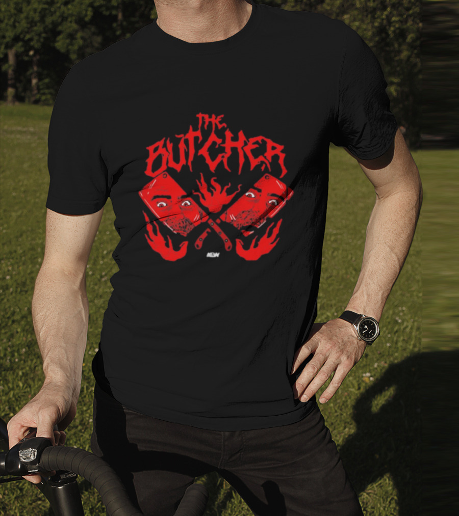 The Butcher Red Cleavers AEW Reflections T-Shirt