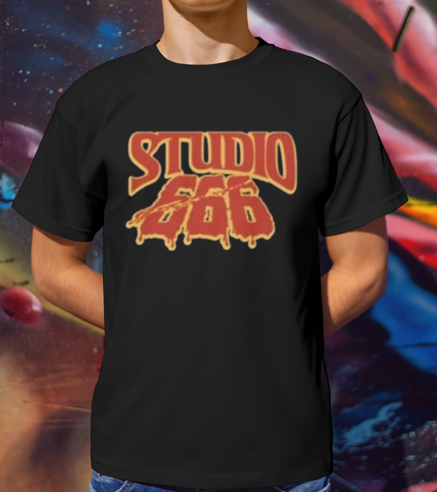 Studio 666 Foo Fighters Iconic Dripping Horror Text T-Shirt