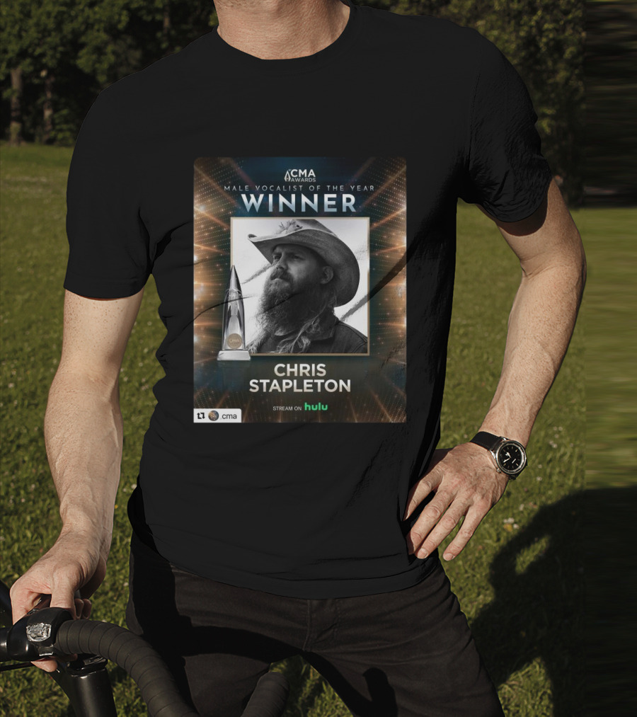 CMA Awards Male Vocalist Of The Year Winner Chris Stapleton Stream On Hulu T-Shirt