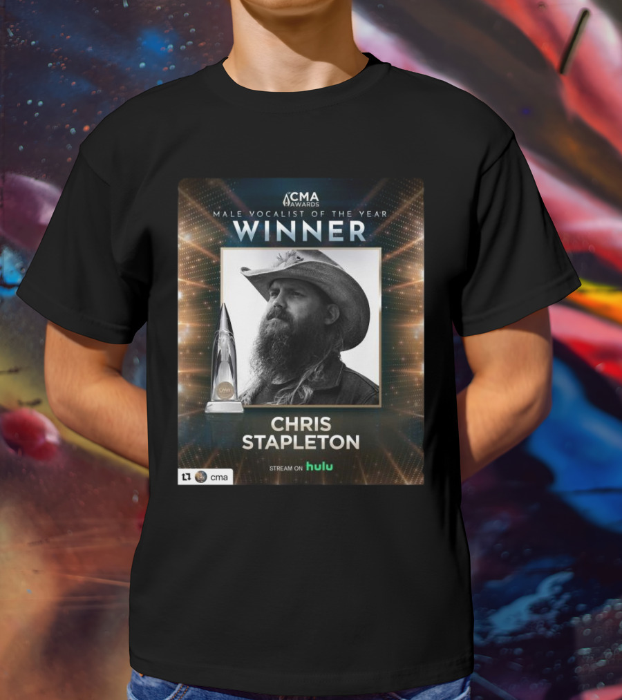 CMA Awards Male Vocalist Of The Year Winner Chris Stapleton Stream On Hulu T-Shirt
