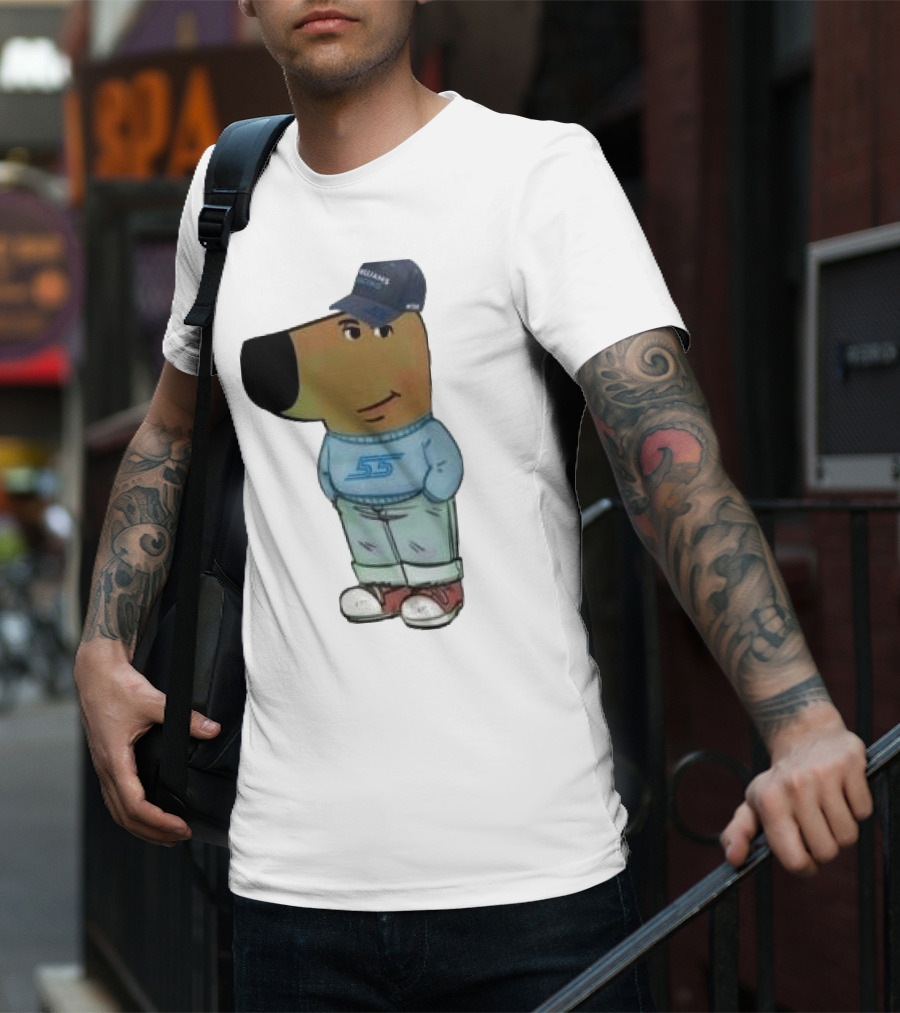 Williams Racing 55 Chill Guy Dog Hat T-Shirt