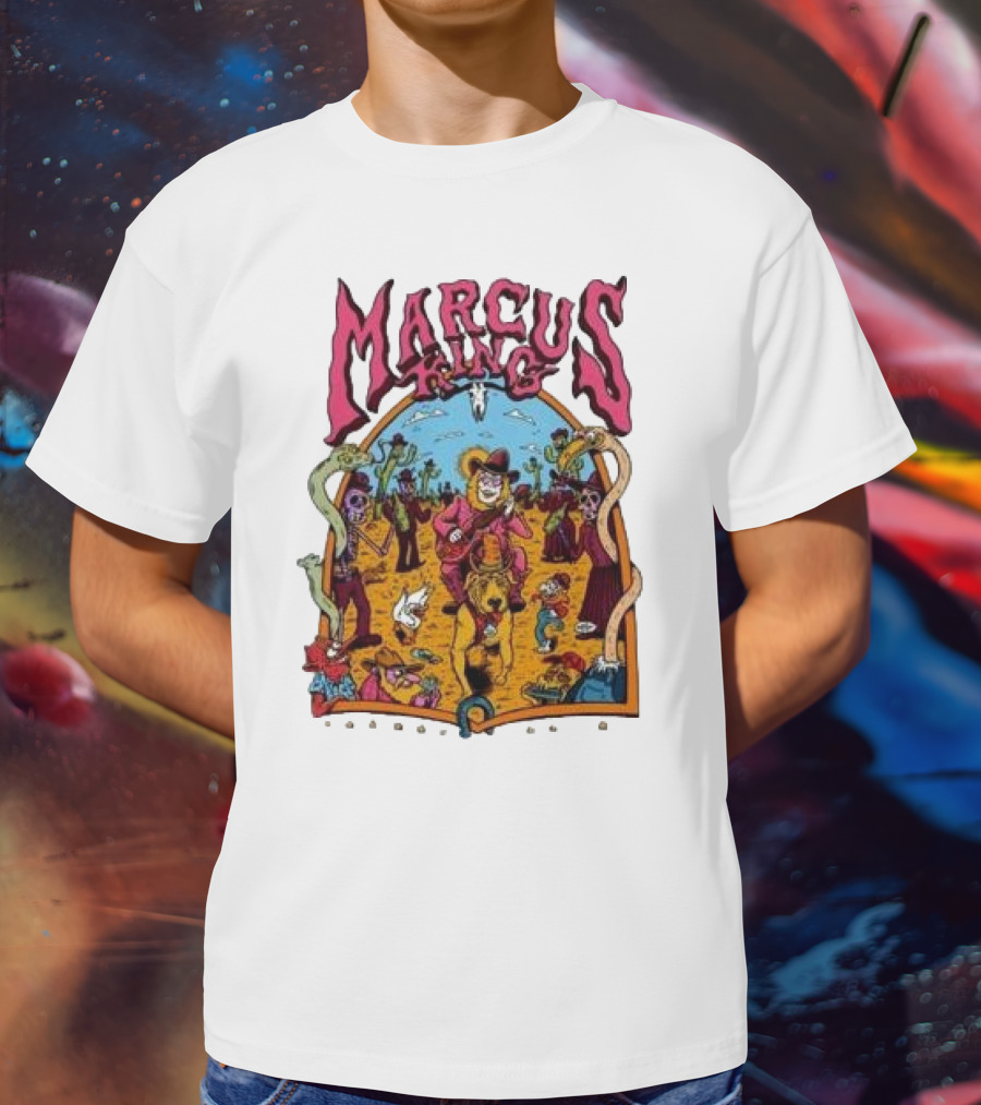Marcus King Wild West Adventure With Cowboys And Skeletons T-Shirt