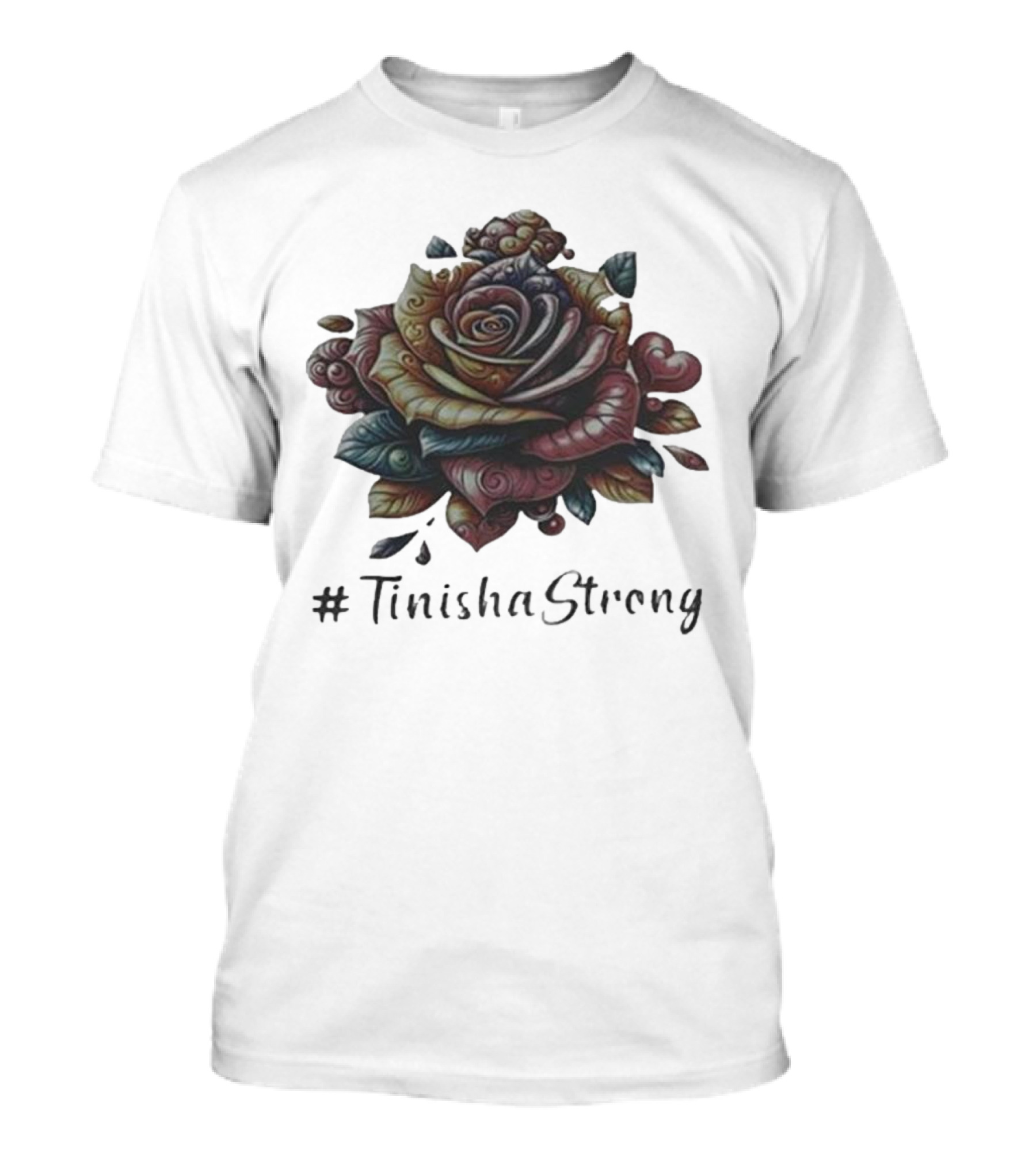 TinishaStrong Rose Floral T-Shirt